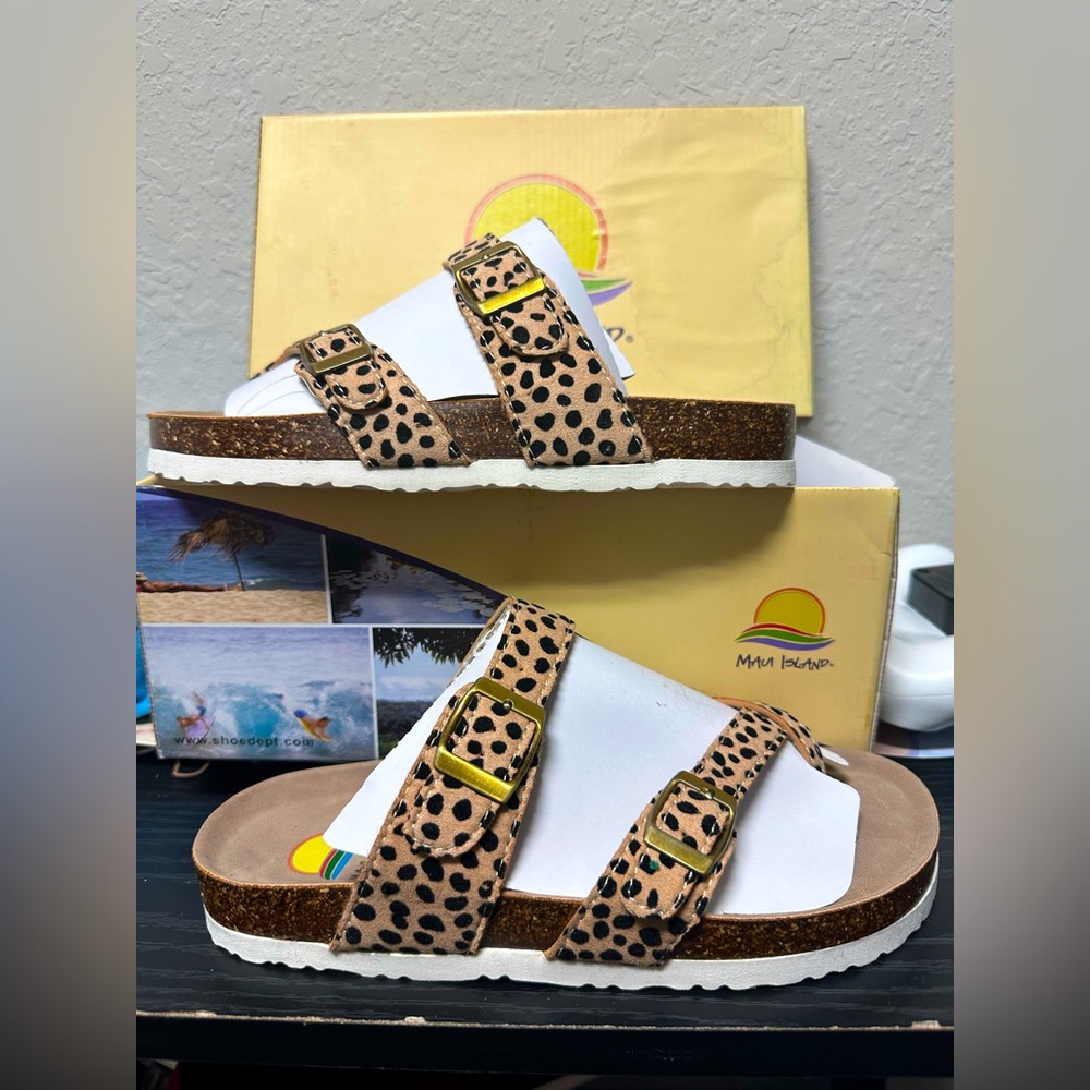 Cheetah Print Sandals